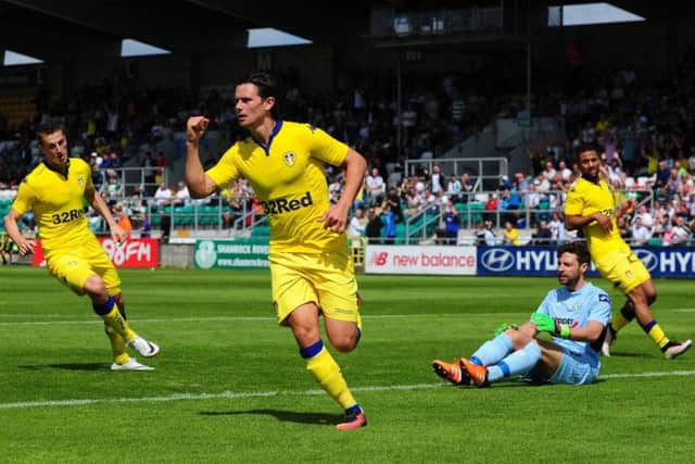 Leeds United striker Marcus Antonsson, who starts at Peterborough United today.