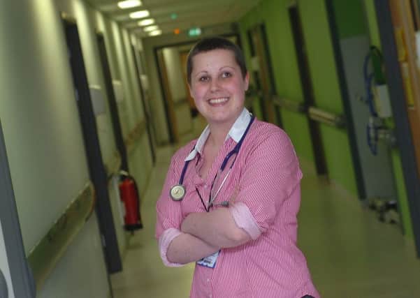 Dr. Granger at work in Pinderfields Hospital, Wakefield