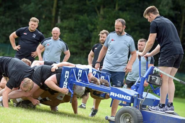 Doncaster Knights in pre-season training for the new Championship season (Picture: Marie Caley).