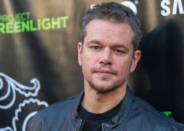 File photo of Matt Damon in Los Angeles. on 10/08/15. See PA Feature FILM Damon. Picture credit should read: Paul A. Hebert/Invision/AP/PA Photos. WARNING: This picture must only be used to accompany PA Feature FILM Damon. UK REGIONAL PAPERS AND MAGAZINES, PLEASE REMOVE FROM ALL COMPUTERS AND ARCHIVES BY 08/08/16