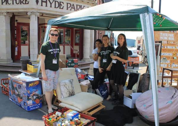 Leave Leeds Tidy campaigners outside Hyde Park Picture House.