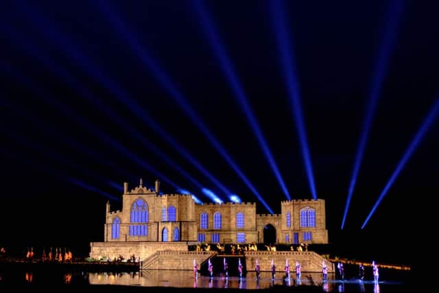 One of the many light shows during the spectacular performance, Kynren. Picture: Ian Day