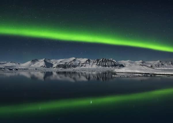 LIGHTS, CAMERA, ACTION: Giles Rocholls image of the Northern Lights is up for a top award.
