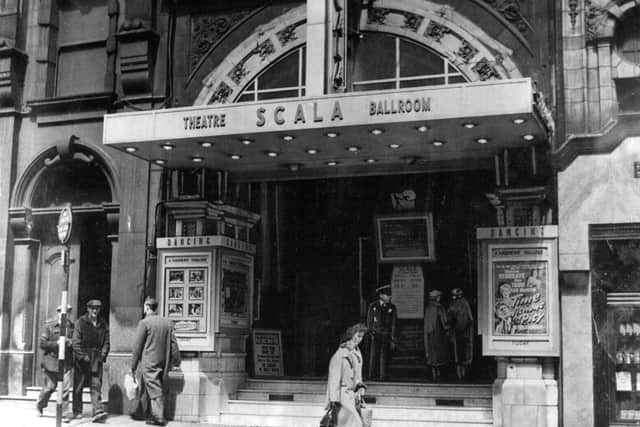 The Scala Theatre, pictured in May 1957, opened in 1922.