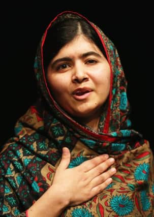 The youngest ever Nobel Peace Prize winner, Malala Yousafzai. Pic: PA.