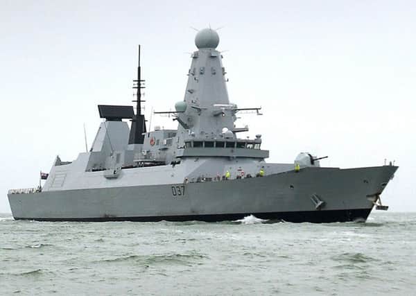 Undated Ministry of Defence handout photo of HMS Duncan a Type 45 destroyers as all of the Royal Navy's most powerful warships are in port at the same time, the Ministry of Defence has said.
