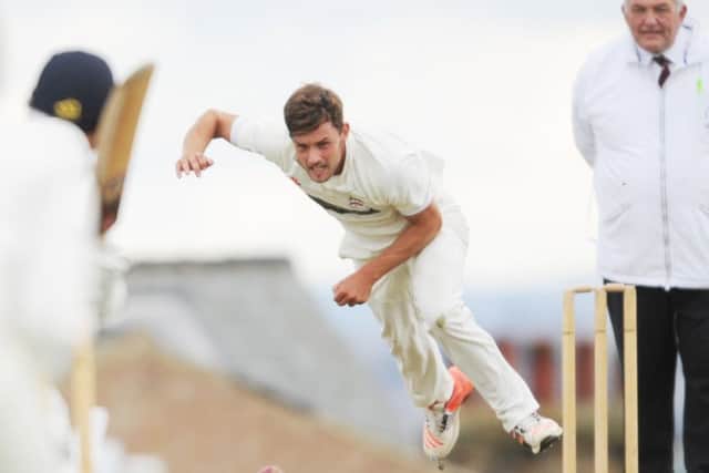 Alex Lilley, of Beckwithshaw, took seven wickets in  the win at Rawdon. PIC: Steve Riding