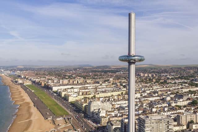 The British Airways i360 in Brighton. PIC: PA