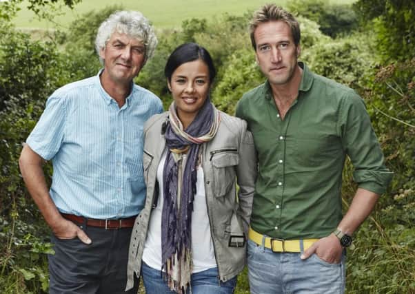 READY TO HIT THE TRAIL: Paul Heiney, Liz Bonnin and Ben Fogle explore some of Britains remotest corners in a one-hour Countrywise special.