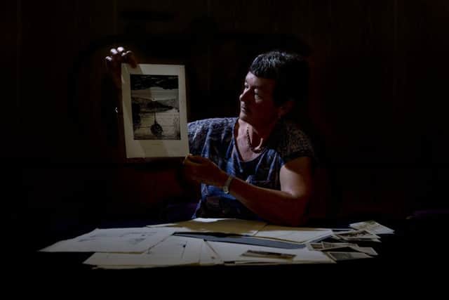 Rich archive: Ann Farr with some of the archive papers in the Brotherton Library, Leeds. (Picture: James Hardisty).