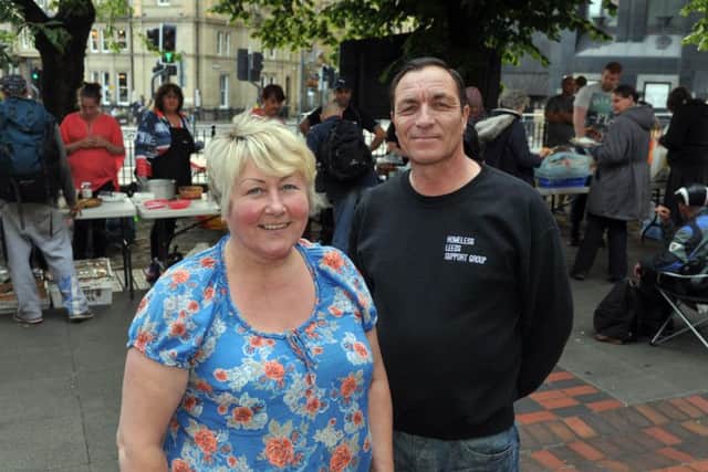 Homeless Leeds Support Group founders Marie Butler and David Hedley