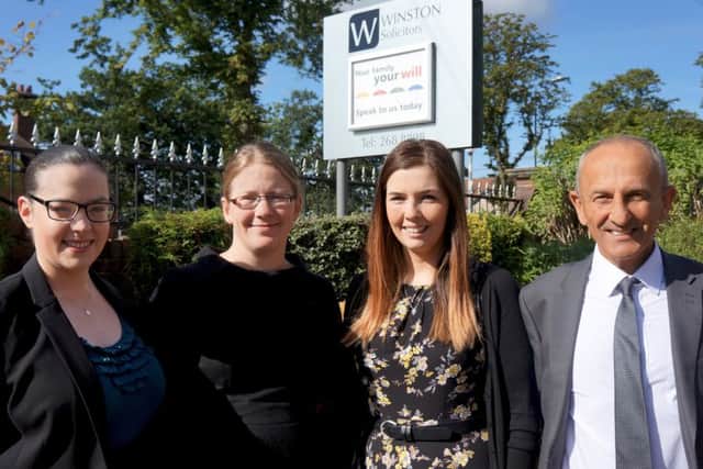 Victoria Tynan, Wendy Scarr, Chelsea Baggott and Howard Cohen from Winston Solicitors.