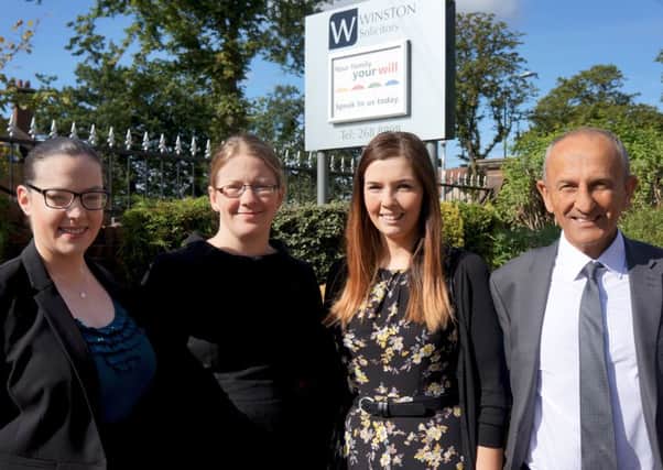 Victoria Tynan, Wendy Scarr, Chelsea Baggott and Howard Cohen from Winston Solicitors.
