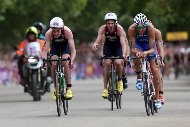 Alistair and Jonny Brownlee compete in the 2012 London Olympics. Picture by David Davies/ PA Wire.