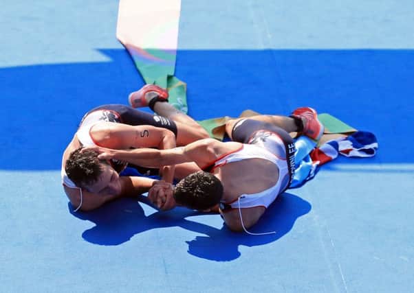 Alistair Brownlee became the first triathlete to retain an Olympic title as he led brother Jonny to a family gold and silver in Rio.