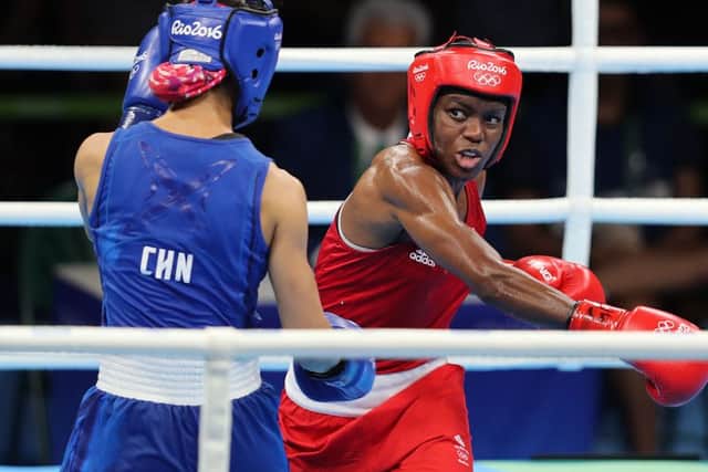 Nicola Adams in action during today's semi-final. Photo: David Davies/PA Wire.
