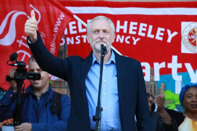 Jeremy Corbyn rally at Barkers Pool in Sheffield. Photo: Chris Etchells