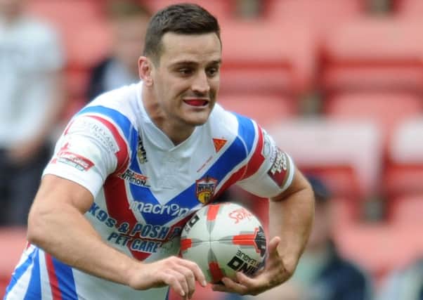 Craig Hall scored Wakefield's first try against Widnes.