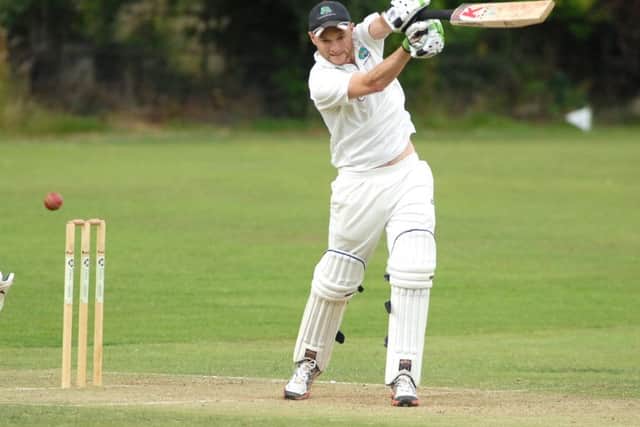 Hampsthwaite captain Sam Dabin scored 84 not out against Ouseburn, but it couldn't prevent defeat to the leaders.
