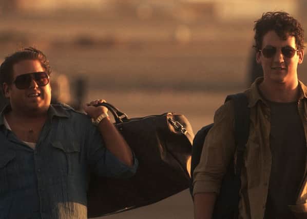 Undated Film Still Handout from War Dogs. Pictured: Jonah Hill as Efraim Diveroli and Miles Teller as David Packouz. See PA Feature FILM Reviews. Picture credit should read: PA Photo/Warner Bros. WARNING: This picture must only be used to accompany PA Feature FILM Reviews.