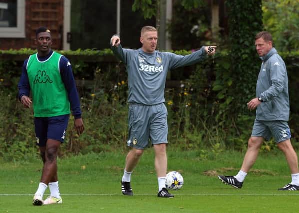 Garry Monk during training at Thorp Arch yesterday. Pic: Varleys.