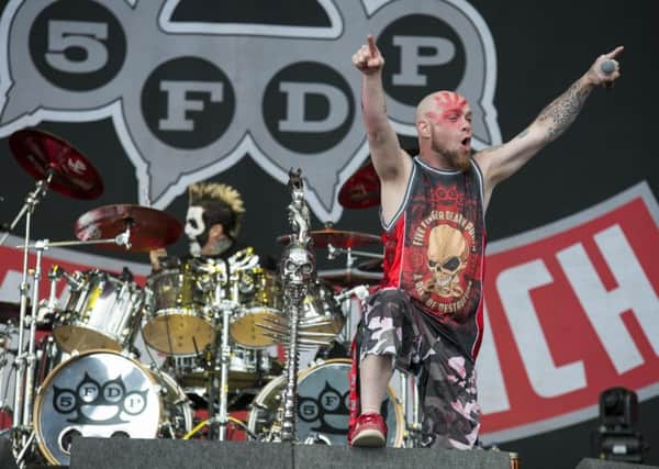 Five Finger Death Punch on the Main Stage. PIC: Mark Bickerdike