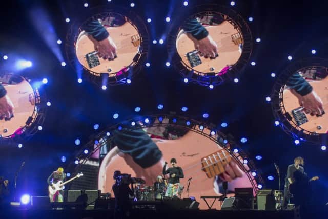 Red Hot Chili Peppers on the main stage. PIC: Mark Bickerdike