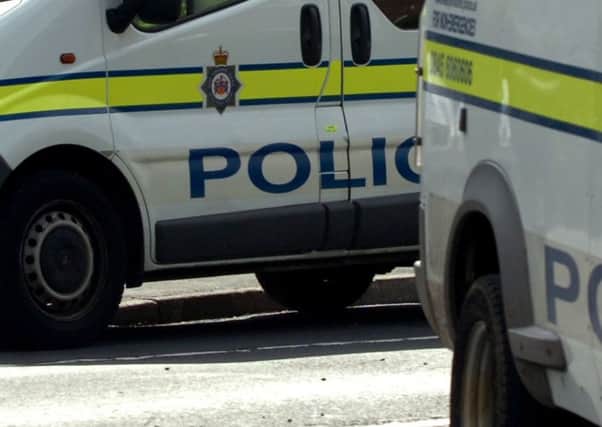 Three people were injured when a car being pursued by police was in a crash.