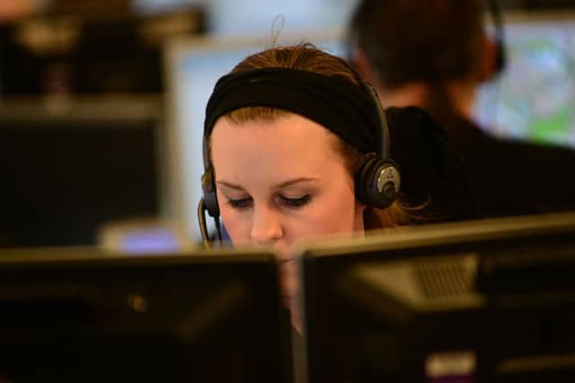 West Yorkshire Polices customer contact centre received around 4,600 emergency and non-emergency calls on Tuesday. Pictures: Scott Merrylees.
