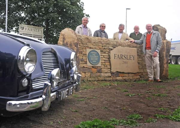 Original apprentices from Aston Martin gather to unveil a plaque in Farsley, Leeds. PIC: Tony Johnson