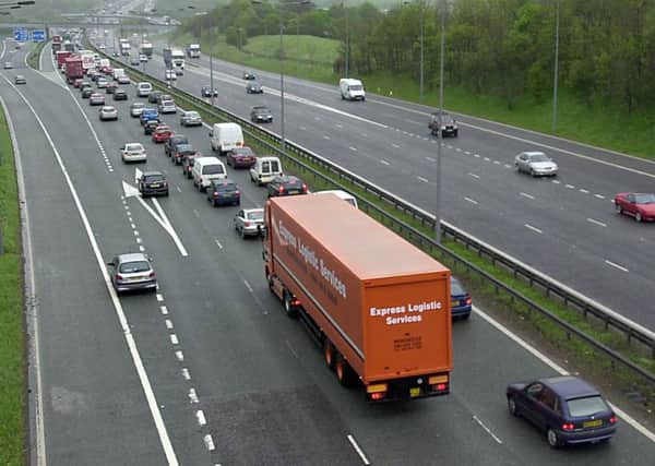 The collision occurred on the M62 on Saturday. This picture does not show the scene of the collision.