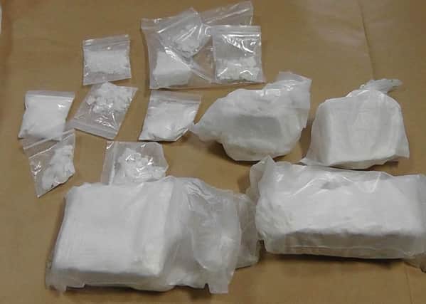 Cocaine seized by police.