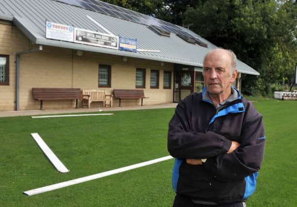 8 September 2016.......    Groundsman Thomas Powell at Green Lane Cricket Club in Nunroyd Park, Yeadon which has been targeted by vandals. It is the fourth year in a row that the club has been vandalised. In the latest attack, a window was smashed, the premises' CCTV camera was tampered with and the bowling side screen was damaged - totaling hundreds of pounds. Picture Tony Johnson.