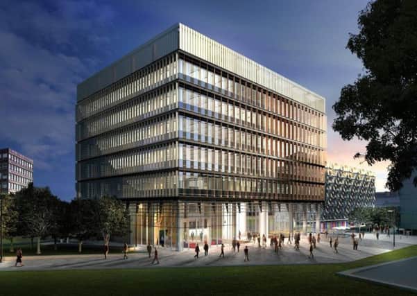 The new Â£40m University Innovation and Enterprise Centre aims to link "town and gown".