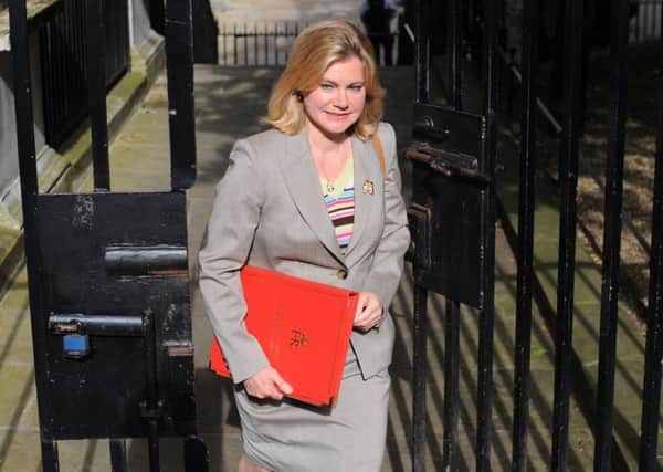 Justine Greening, Secretary of State for International Development, arrives in Downing Street, London, for the final Cabinet meeting with David Cameron as Prime Minister. PRESS ASSOCIATION Photo. Picture date: Tuesday July 12, 2016. His successor Theresa May will take up office as Britain's second woman PM on Wednesday, after Mr Cameron answers MPs' questions in the House of Commons for the last time and goes to Buckingham Palace to offer his resignation to the Queen. See PA story POLITICS Conservatives. Photo credit should read: Dominic Lipinski/PA Wire