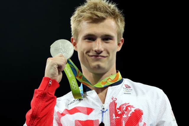 Great Britain's Jack Laugher has won a silver medal in the men's three metres springboard at the Maria Lenk Aquatics Centre on the eleventh day of the Rio Olympics Games, Brazil. PRESS ASSOCIATION Photo. Picture date: Tuesday August 16, 2016. Photo credit should read: Owen Humphreys/PA Wire. EDITORIAL USE ONLY