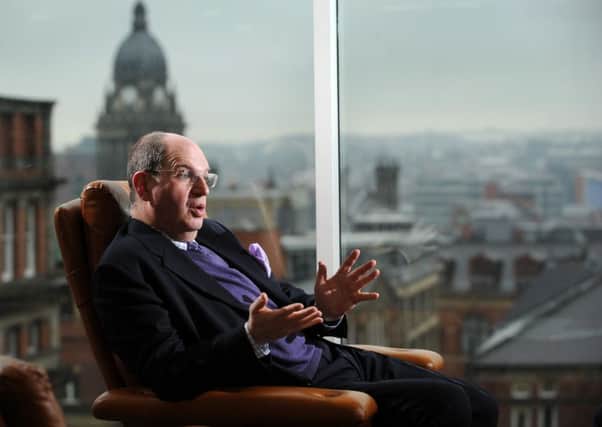 Edward Ziff, Chairman and CEO Town Centre Securities, in his Office overlooking Leeds.