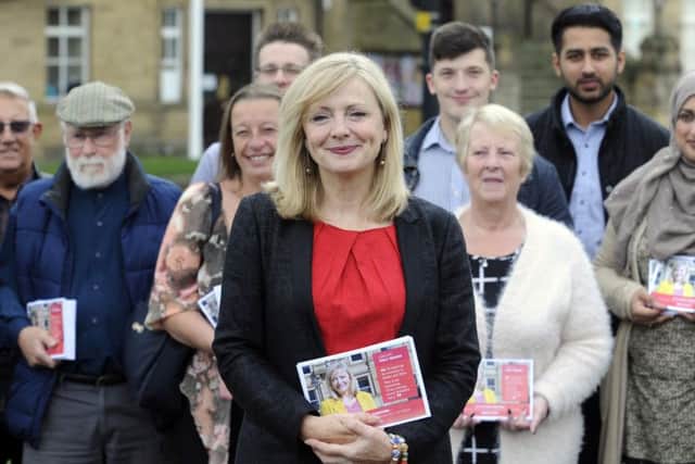 New Labour Candidate for Spen Tracy Brabin, pictured at Cleckheaton.