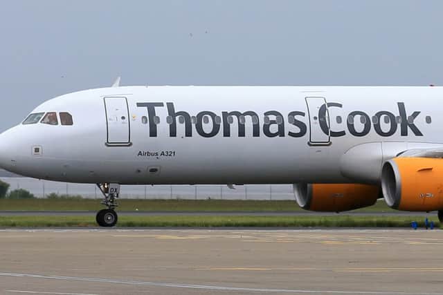A Thomas Cook aircraft, as the tour operator said bookings remained under pressure as the travel market continues to be hit by recent terror attacks. PRESS ASSOCIATION Photo. Issue date: Tuesday September 27, 2016. Photo : Tim Goode/PA Wire