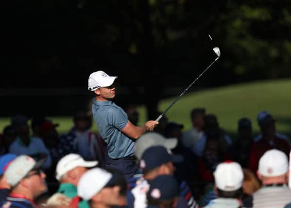 Sheffield's Danny Willett on the 15th tee during the Fourball's on day one of the 41st Ryder Cup at Hazeltine..