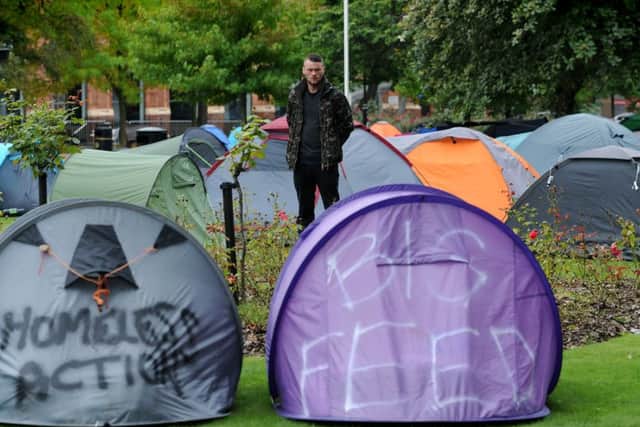 The camp, known as Tent City, is offering shelter to the homeless.