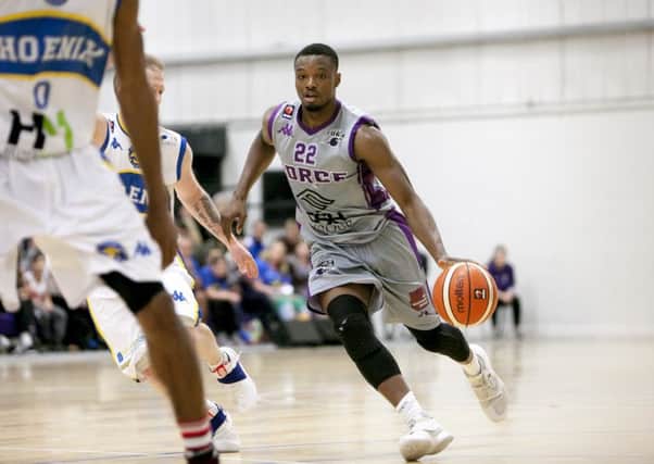 Action from Leeds Force's home clash with Cheshire Phoenix. PIC: Leeds Force
