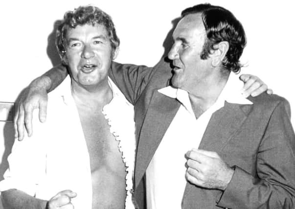 Ronnie Hilton pictured with Don Revie in 1979.