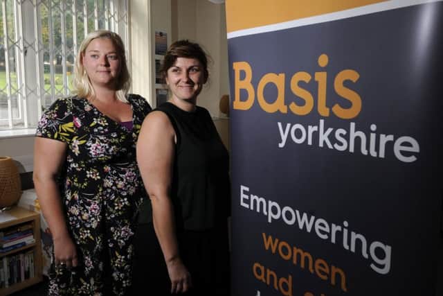 Taylor Austin-Little and Jo Hall at Basis Yorkshire. Picture: Simon Hulme.