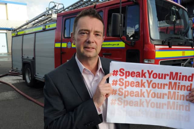 Mark Dixon, from West Yorkshire Fire and Rescue Service - one of the supporters of our new #SpeakYourMind campaign.