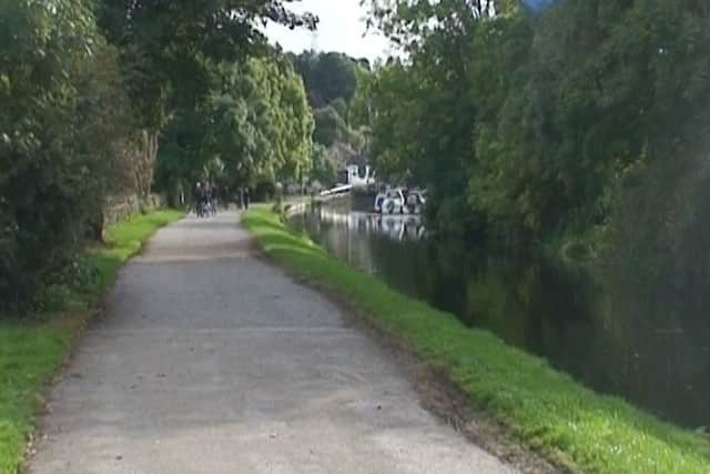 The scene of one of the assaults on the canal towpath in Rodley.