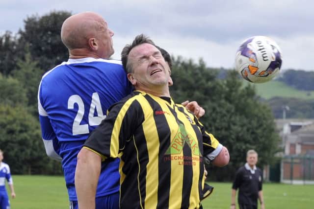 Hancock Cup action from Norristhorpe v Leeds City OB. PIC: Steve Riding