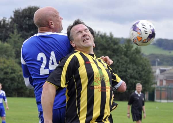 Hancock Cup action from Norristhorpe v Leeds City OB. PIC: Steve Riding