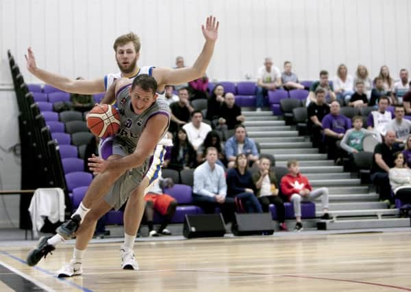 Rob Marsden, in recent action against Cheshire Phoenix prior to his ankle injury.