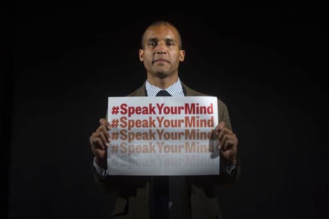 Clarke Carlisle is backing the YEP's Speak Your Mind campaign to get people talking about mental health. Picture James Hardisty.